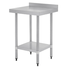Stainless Steel Worktable with Backsplash | Vogue | 90x60x60 cm