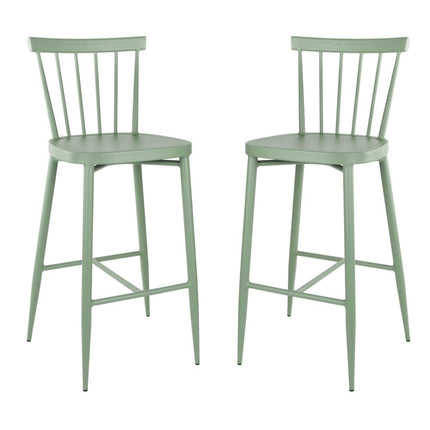 Green High Aluminium Bar Stools | Bolero Windsor | 2 Pieces 4