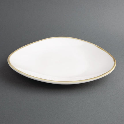 Kiln Chalk White Triangular Plates 280mm | Olympia 4