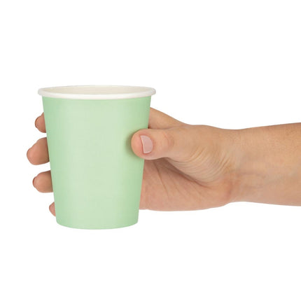 Recyclable Single-Wall Coffee Cups Turquoise 225ml | Fiesta | 1000 pcs 5