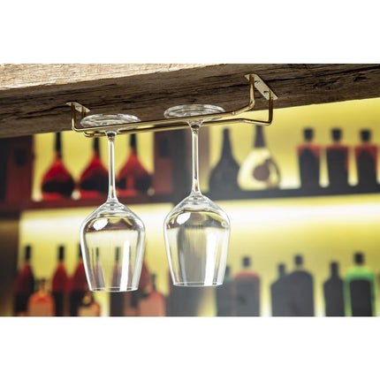 Brass Glass Rack 25.5cm | Classic & Retro Style 3