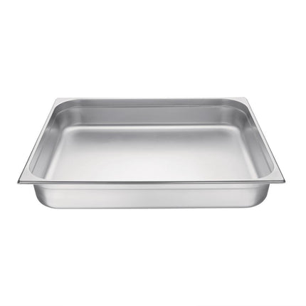 Stainless Steel GN 2/1 Container 100mm Depth | Vogue 4