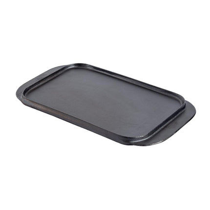 Vogue Double-Sided Cast Iron Grill Plate | Smooth and Ribbed Surfaces