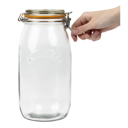 Kilner Glass Jar with Clip Lid 3L 8
