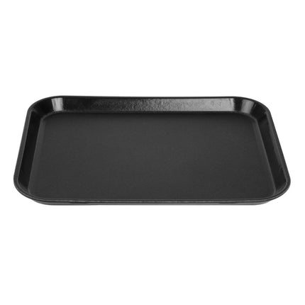 Cambro Epictread Fiberglass Rectangular Non-Slip Tray Black 350mm 2