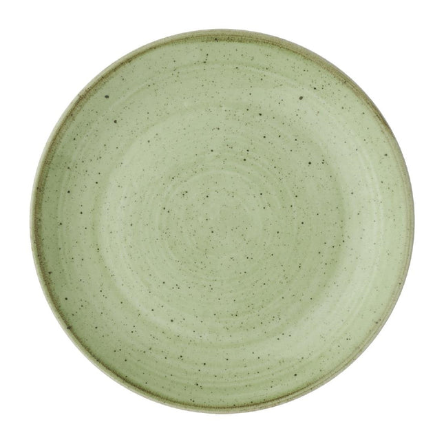 Stonecast Sage Green Hand-Painted Coupe Plate 165mm | Churchill