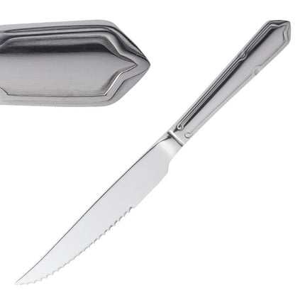 Dubarry Polished 18/0 Stainless Steel Steak Knives | Olympia | 12 Pieces