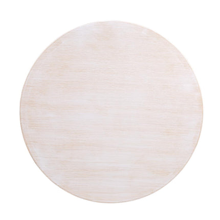 Pre-Drilled Round Tabletop Vintage White 600mm | Bolero