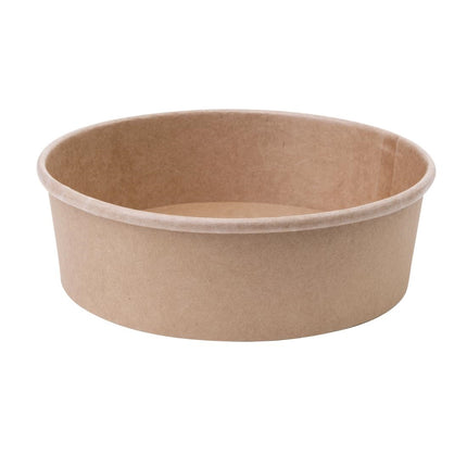 Compostable Round Kraft Salad Bowl 500ml | Fiesta