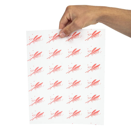 Greaseproof Red Hamburger Paper for Hot Foods | Pack of 1000 4