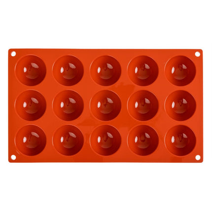 Half-Sphere Silicone Baking Mold 15 Cavities | Pavoni Formaflex | 2.3cm Deep 3
