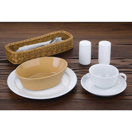 Oval Stoneware Dishes 18x13.3cm | Olympia | Set of 6 3