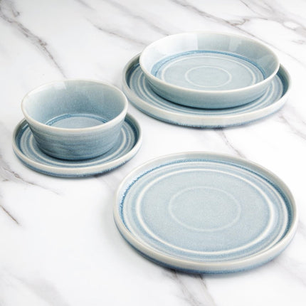 Cavolo Flat Round Plate Ice Blue 27cm | Olympia 2