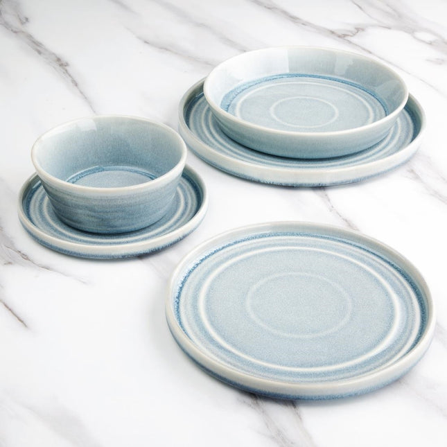 Cavolo Flat Round Plate Ice Blue 27cm | Olympia 2