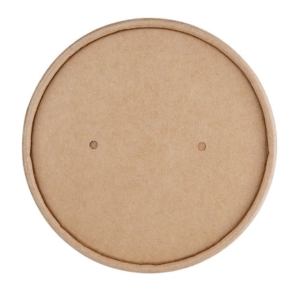 Compostable Paper Lids for Soup Cups FB166, FB168 | Fiesta | 500 Pieces 2