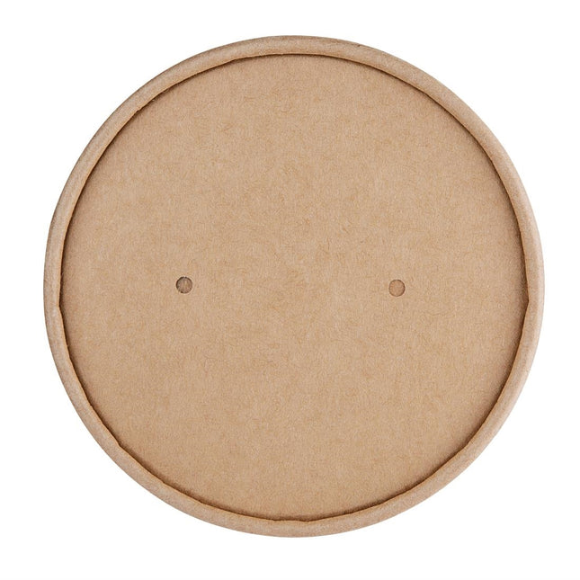 Compostable Paper Lids for Soup Cups FB166, FB168 | Fiesta | 500 Pieces 2