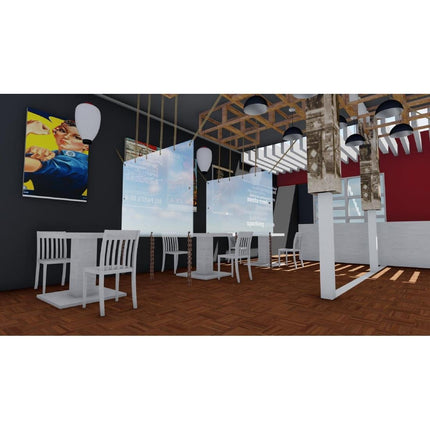 Zaščitni PVC zaslon 200x150cm | Delilec prostora & zaščita pred pršenjem