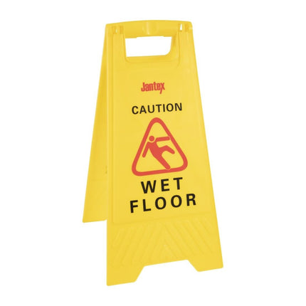 Foldable Warning Sign "Slippery Floor" 64cm | Jantex