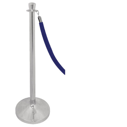 Stainless Steel Crowd Control Stanchion with Flat Knob | Bolero 4