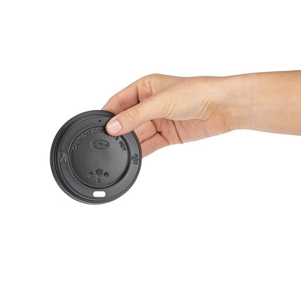 Recyclable Black Lid for Fiesta 340ml and 455ml Coffee Cups 3