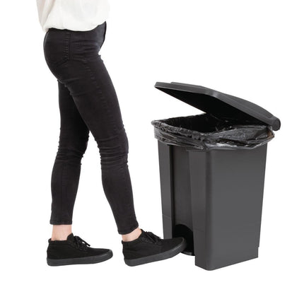 Hands-Free Pedal Bin 45L Black | Jantex 6