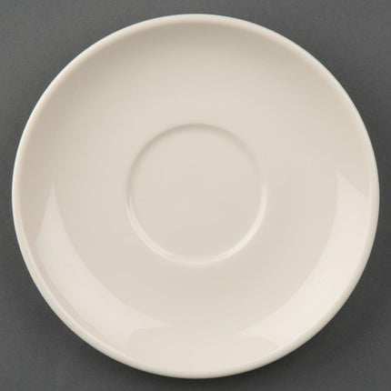 Stackable Ivory Saucers | Olympia Ivory