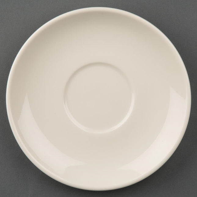 Stackable Ivory Saucers | Olympia Ivory