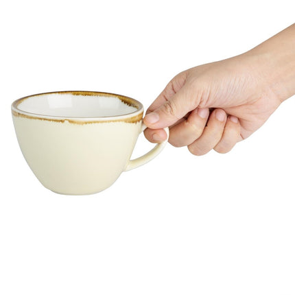 Cappuccino Cups 34cl Sandstone | Olympia Kiln Collection | 6 Pieces 4