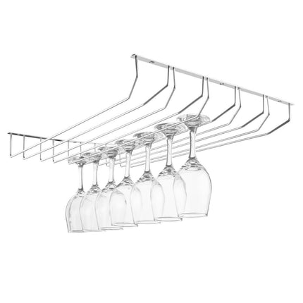 Glass Rack with 5 Slots Stainless Steel | Olympia