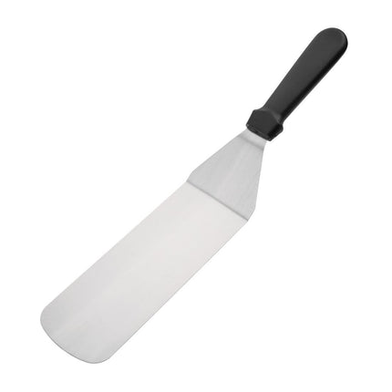 Flexible Stainless Steel Turner with Plastic Handle | Vogue | 25cm