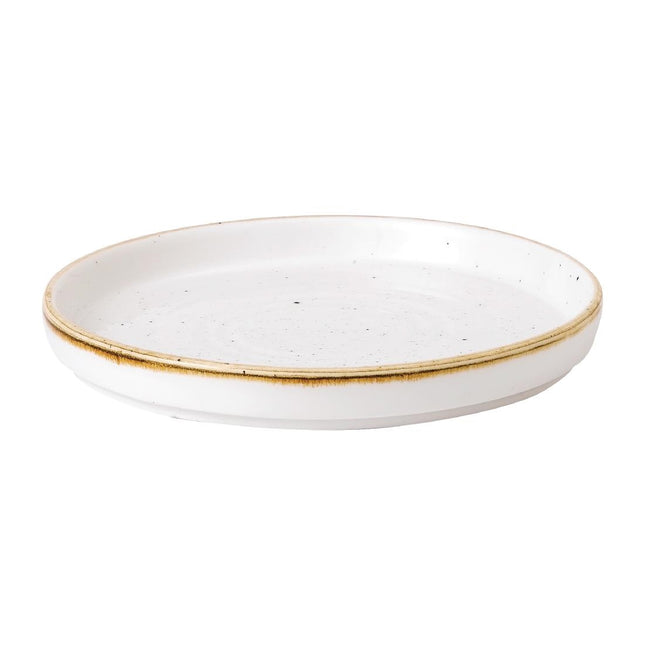 Stonecast Barley White Plate with Raised Edge 16cm | Churchill (6 pcs) 2