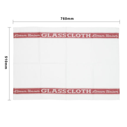 Half-Linen Glass Cloth | Vogue | 76 x 51 cm | Red 2