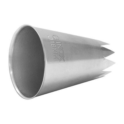 Stainless Steel Star Tip Piping Nozzle 18mm | Schneider 3
