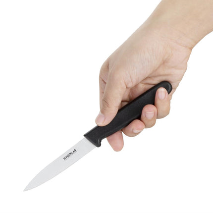 Paring Knife 8.5cm Black Handle | Hygiplas 2