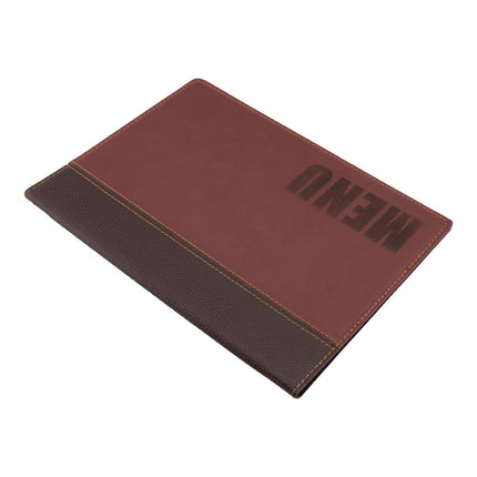 Synthetic Leather Menu Holder A5 Burgundy | Securit Trendy 3