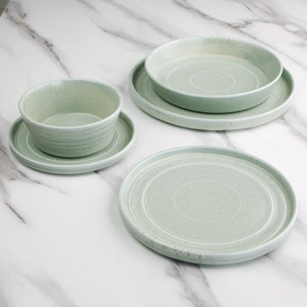 Cavolo Flat Round Plate Soft Green 27cm | Olympia 8