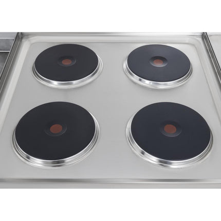 Electric Quad Hotplate | Buffalo 600-Series | 4 Cooking Zones 7