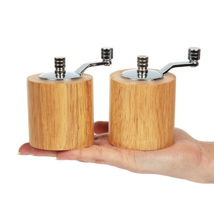 Olympia Light Wood Pepper and Salt Mill Set 8.5cm 5