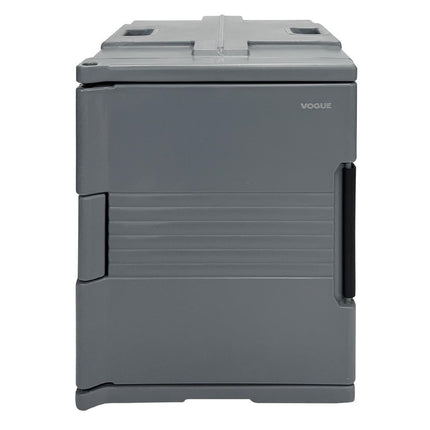 Heavy-Duty Thermo-Box 600 Front-Loading Food Transport Box Black | Vogue | 465x610x630mm 3