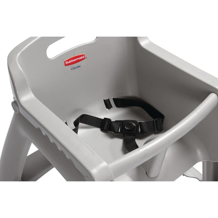 Sturdy Grey Children's High Chair with Microban® Protection | Rubbermaid 4