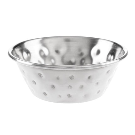 Hammered Stainless Steel Sauce Cups 45ml | Olympia