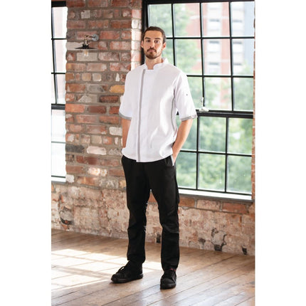Unisex Short Sleeve Chef Jacket White | Southside | Size M 7