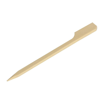 Compostable Bamboo Paddle-Shaped Skewers 9cm | Fiesta | 100 Pieces