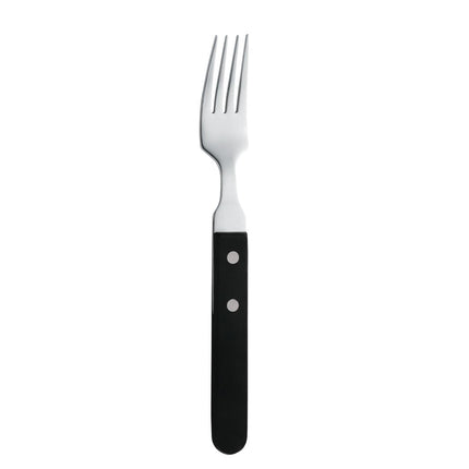Amefa Ergonomic Steak Forks with Black Handles 2