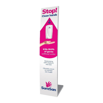 Aluminium Hand Sanitizer Stand with Automatic Hands-Free Dispenser