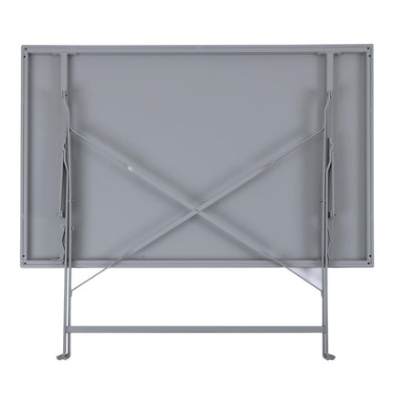 Folding Table 1100mm x 700mm Grey | Bolero Pavement Style 7