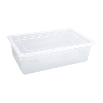 Vogue Polypropylene GN 1/1 Container with Lid | 15cm Depth | 530x325mm 7