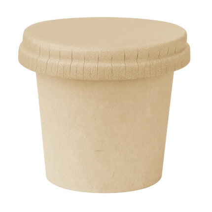 Recyclable Paper Lids for Portion Pots | Fiesta | Pack of 1000 4