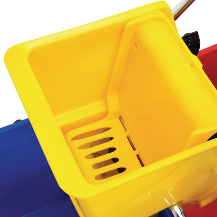 Duo Mop Bucket System with Wringer 2x 23L | Jantex 3