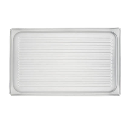 1.6mm Thick Ribbed Aluminium Non-Stick Grill Plate with Sloped Edge | Vogue 6